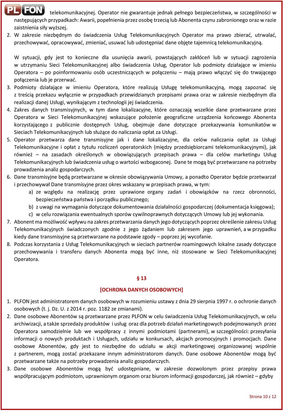 siły wyższej. 2.