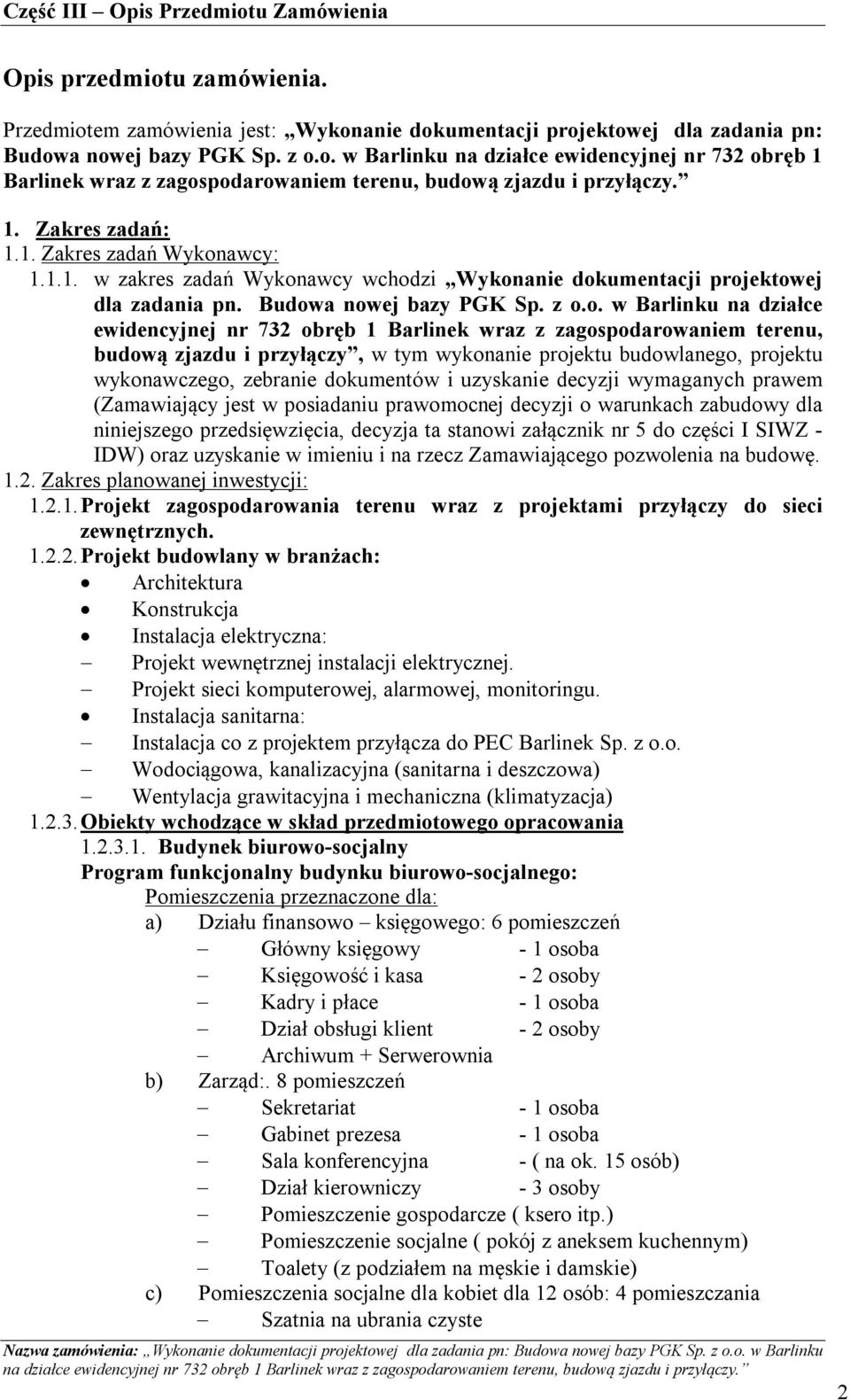 awcy: 1.1.1. w zakres zadań Wykon