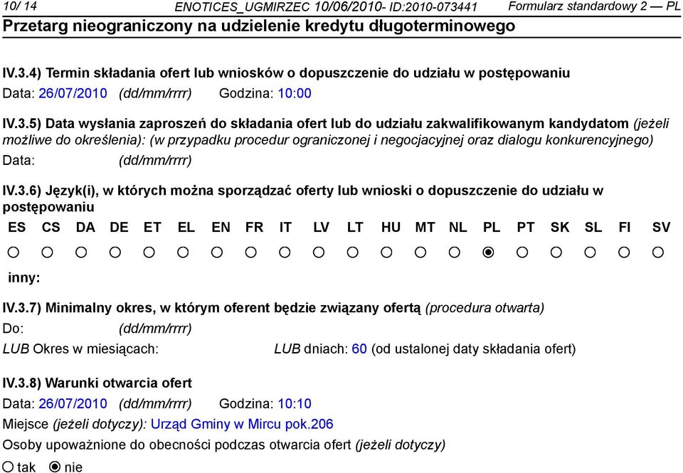 konkurencyjnego) Data: (dd/mm/rrrr) IV.3.