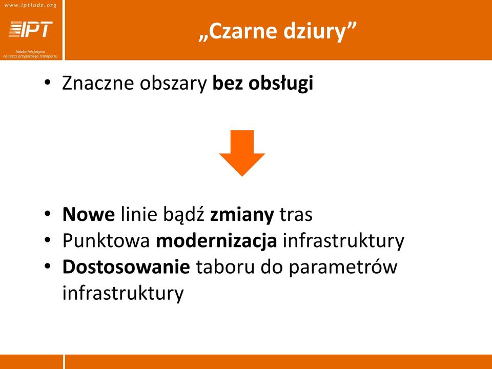 Punktowa modernizacja infrastruktury