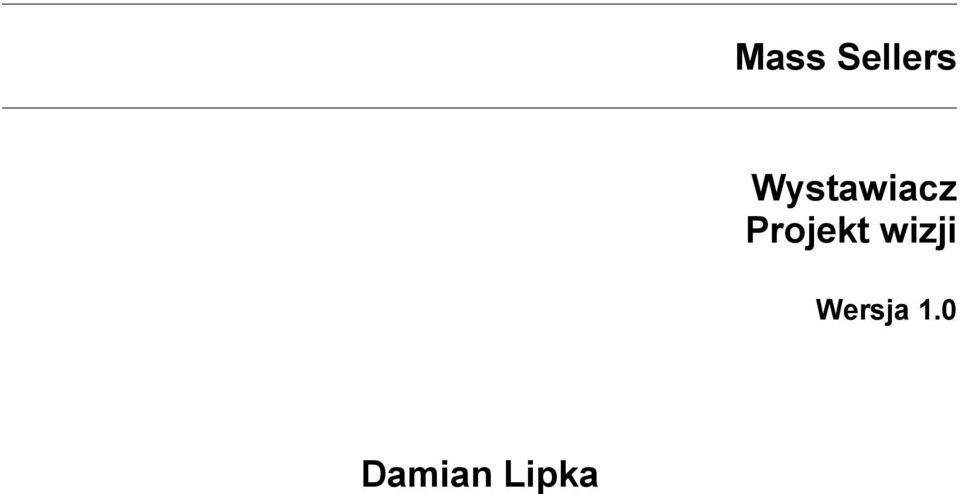 Projekt wizji