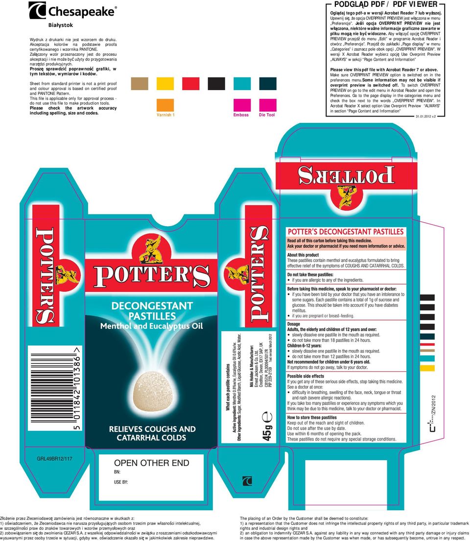 Sheet from standard printer is not a print proof and colour approval is based on certified proof and PANTONE Pattern.