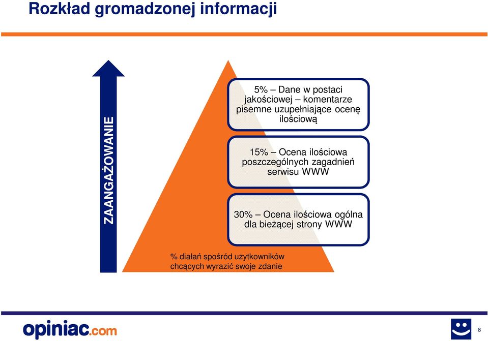 ilościowa poszczególnych zagadnień serwisu WWW 30% Ocena ilościowa ogólna