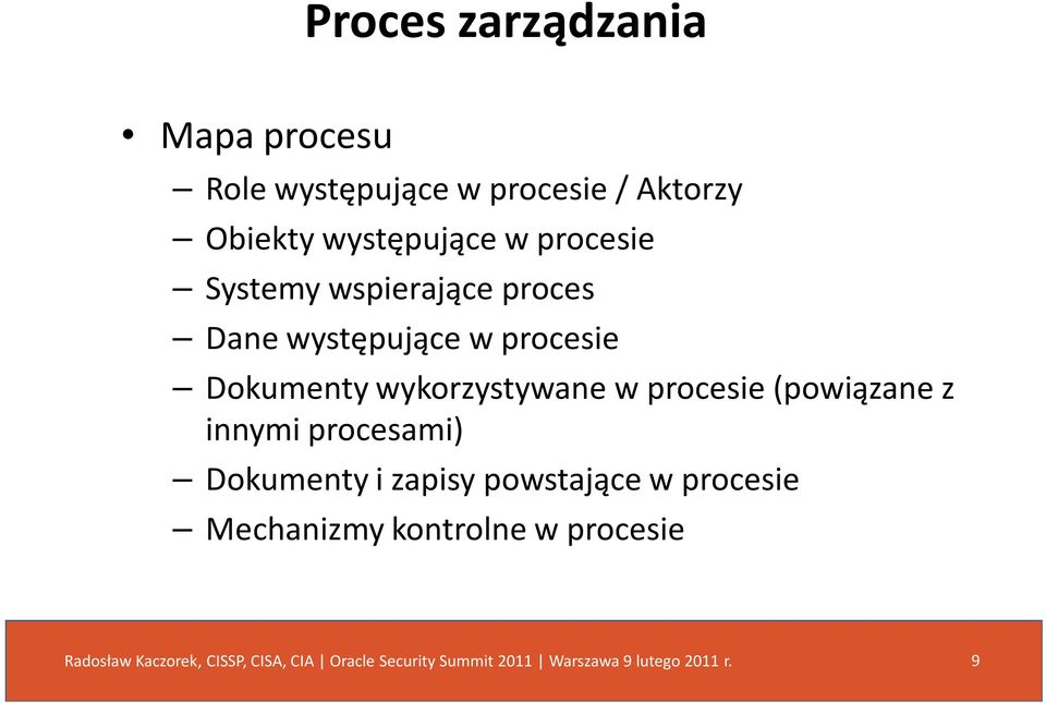 w procesie Dokumenty wykorzystywane w procesie (powiązane z innymi