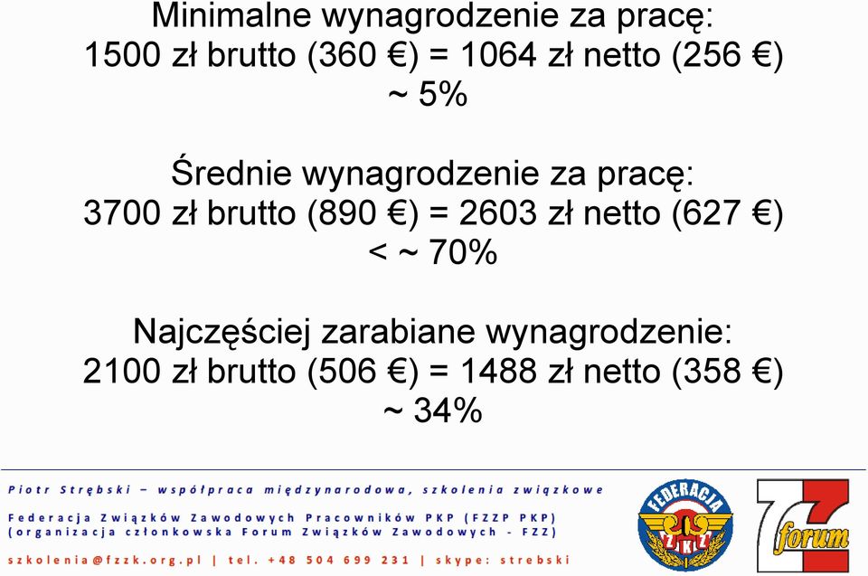 brutto (890 ) = 2603 zł netto (627 ) < ~ 70% Najczęściej