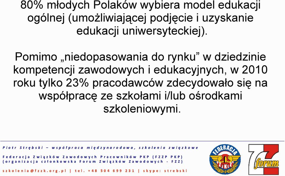 Pomimo niedopasowania do rynku w dziedzinie kompetencji zawodowych i