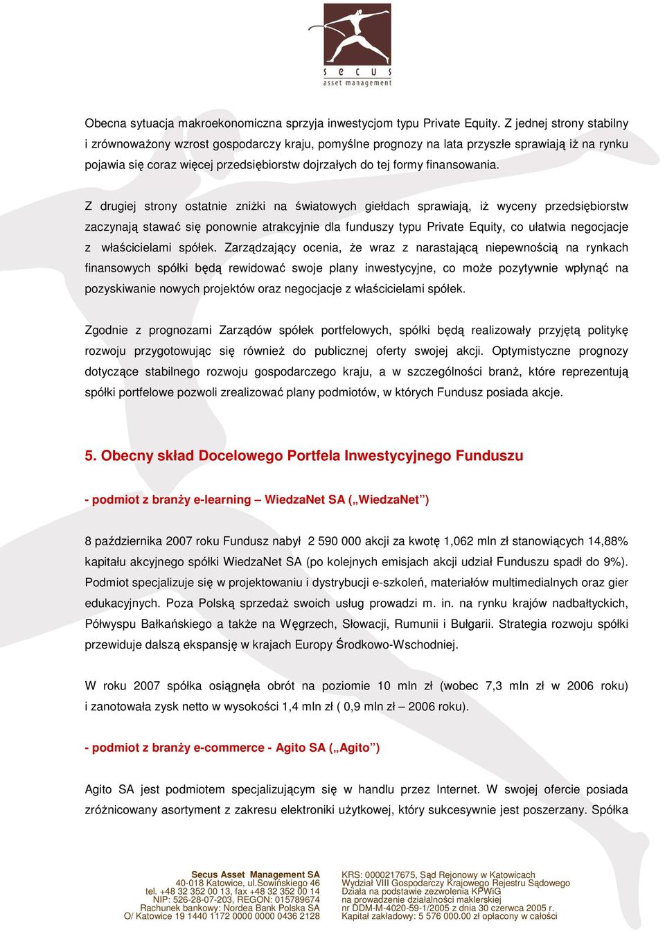finansowania.