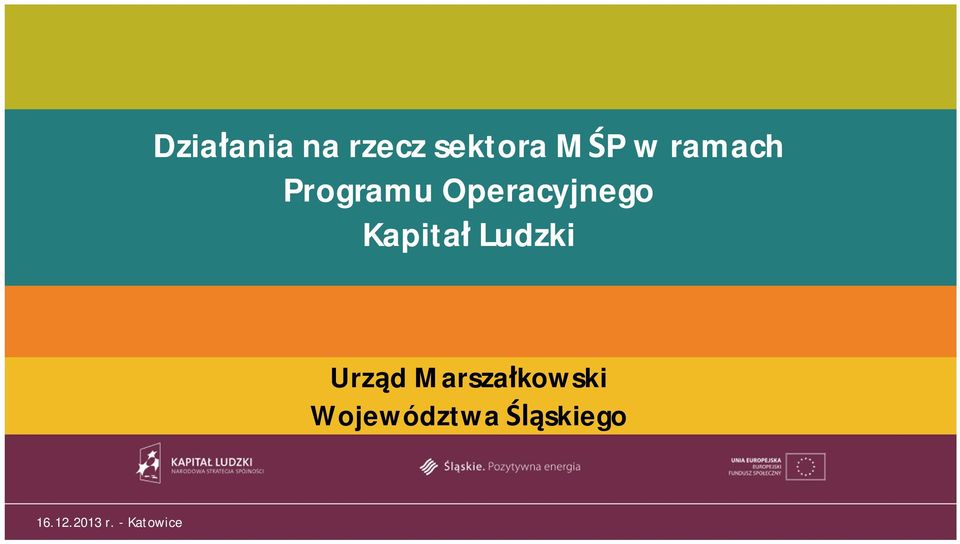 Operacyjnego Kapita Ludzki Urz d