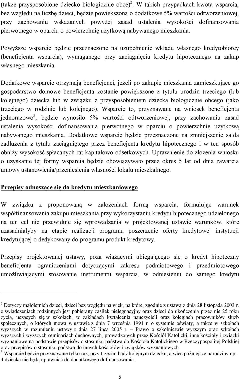 dofinansowania pierwotnego w oparciu o powierzchnię użytkową nabywanego mieszkania.