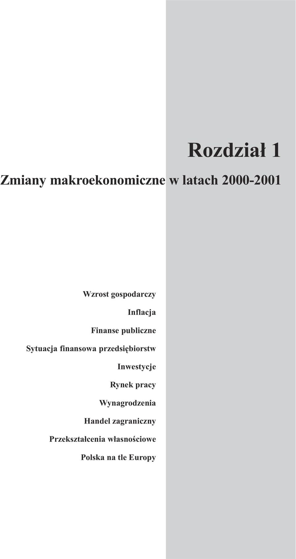 przedsiêbiorstw Inwestycje Rynek pracy Wynagrodzenia Handel