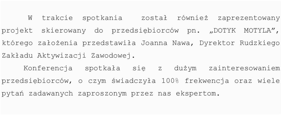 Aktywizacji Zawodowej.