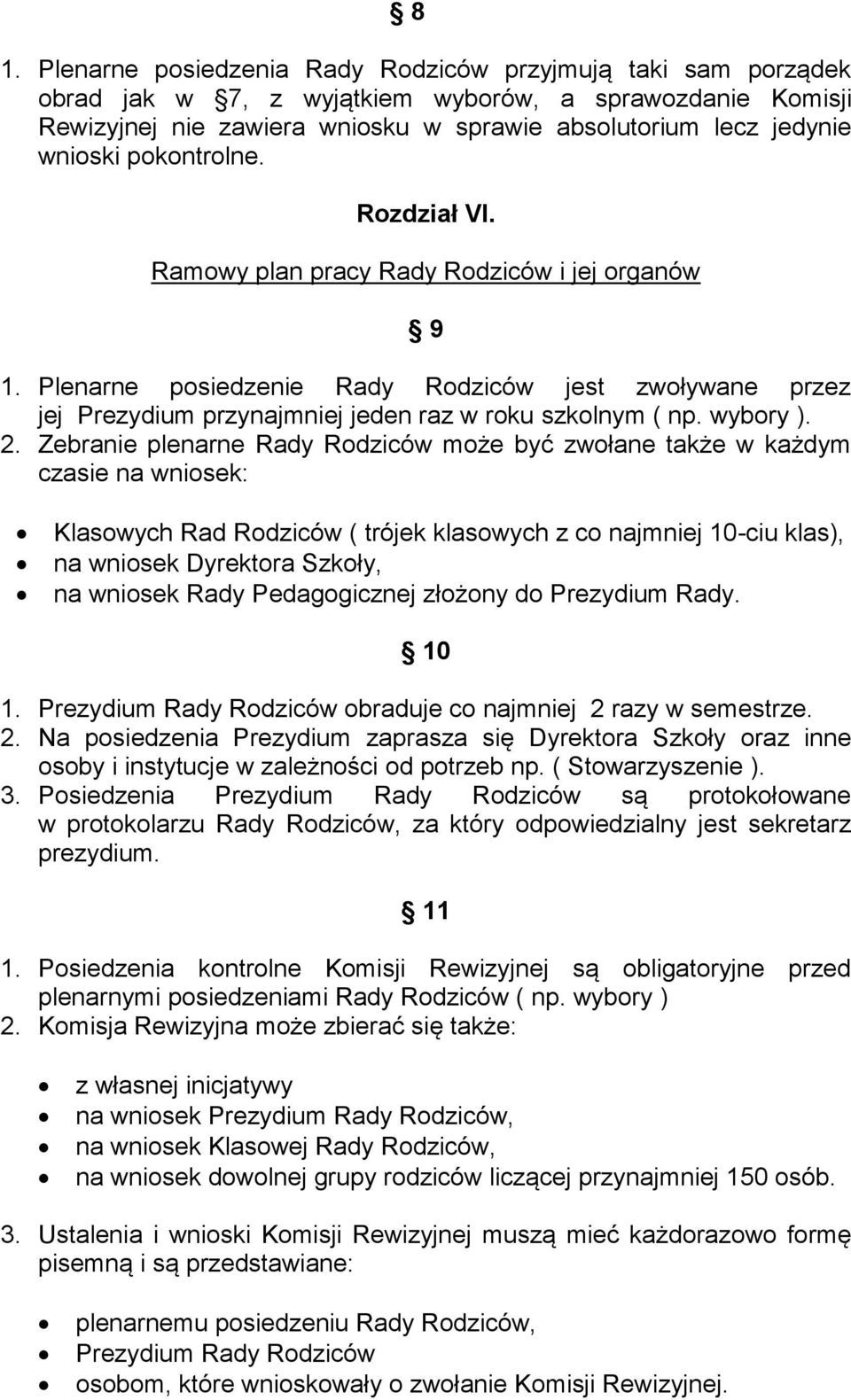 wybory ). 2.