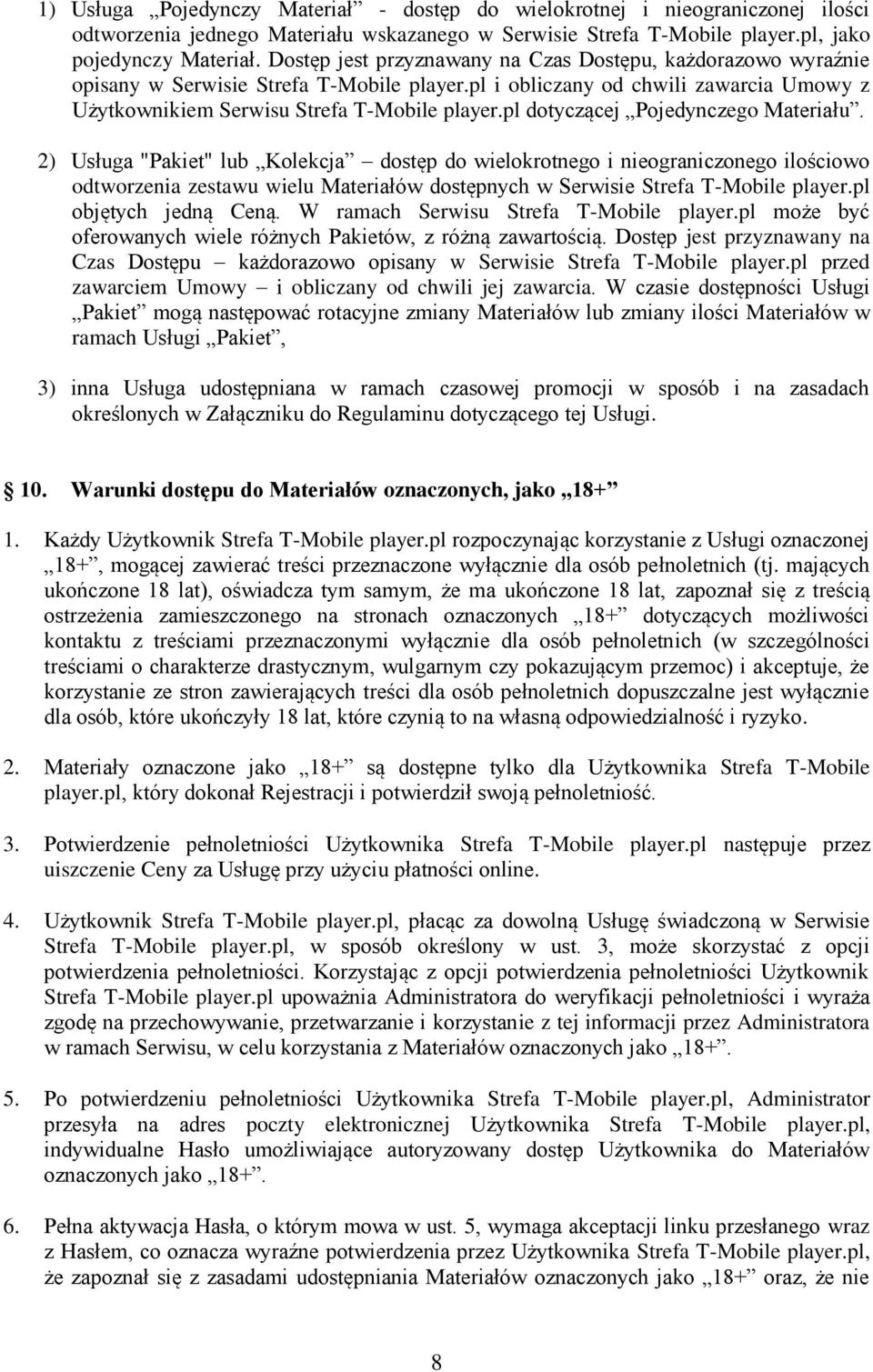 pl dotyczącej Pojedynczego Materiału.