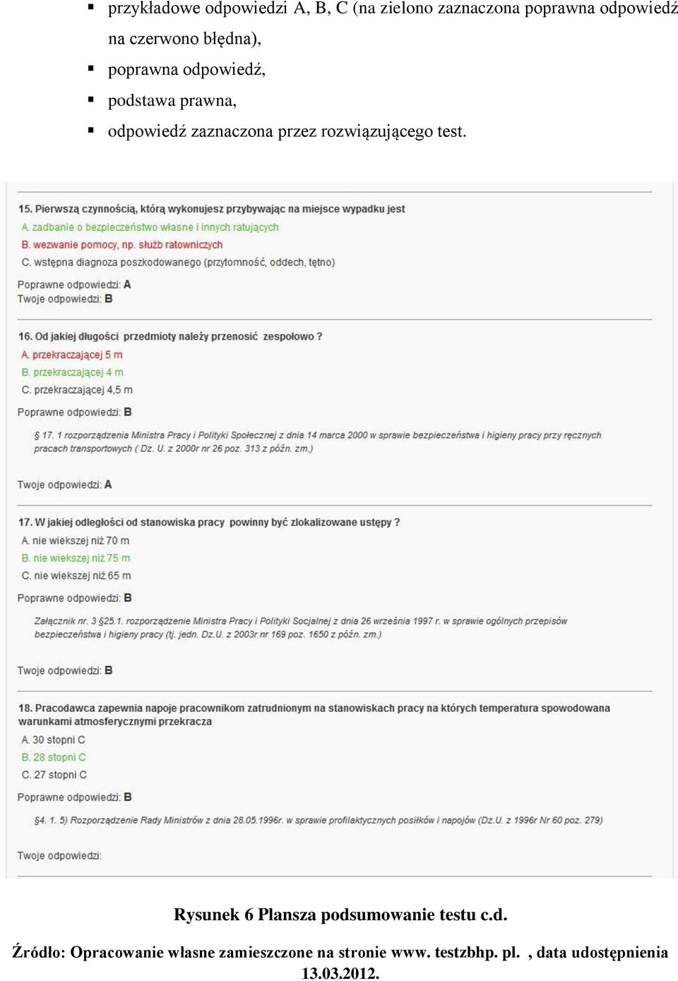 odpowiedź, podstawa prawna, odpowiedź zaznaczona przez