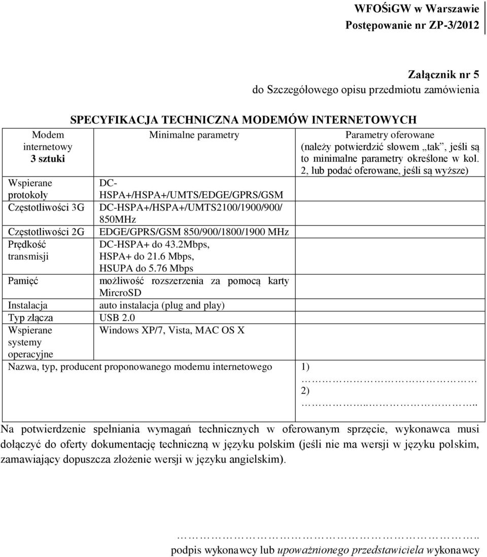 2, lub podać oferowane, jeśli są wyższe) Wspierane DCprotokoły HSPA+/HSPA+/UMTS/EDGE/GPRS/GSM Częstotliwości 3G DC-HSPA+/HSPA+/UMTS2100/1900/900/ 850MHz Częstotliwości 2G EDGE/GPRS/GSM