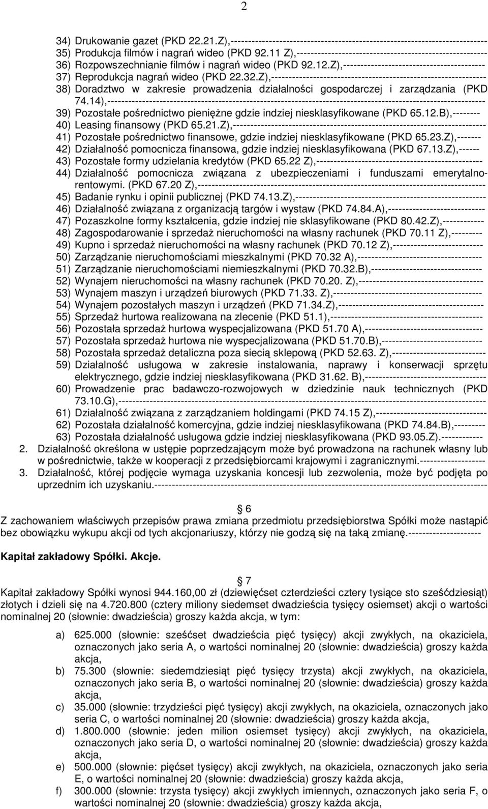 Z),-------------------------------------------------------------- 38) Doradztwo w zakresie prowadzenia działalnoci gospodarczej i zarzdzania (PKD 74.
