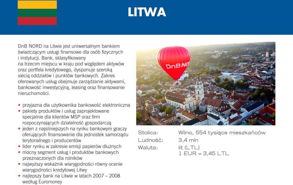 Zakres oferowanych usług obejmuje zarządzanie aktywami, bankowość inwestycyjną, leasing oraz finansowanie nieruchomości.