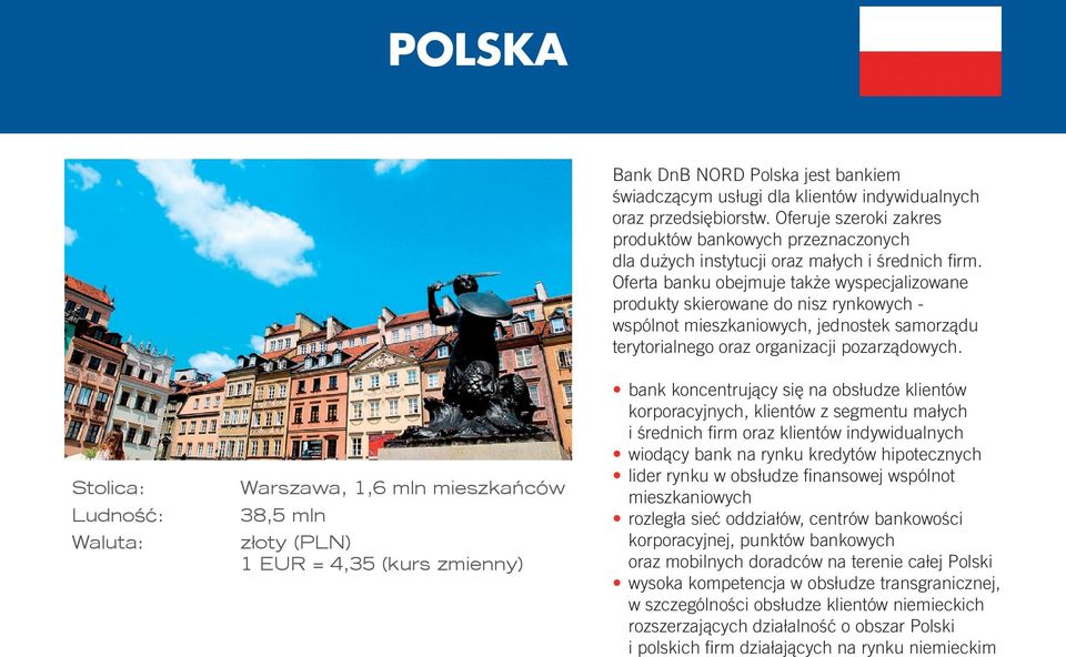 Oferta banku obejmuje także wyspecjalizowane produkty skierowane do nisz rynkowych - wspólnot mieszkaniowych, jednostek samorządu terytorialnego oraz organizacji pozarządowych.