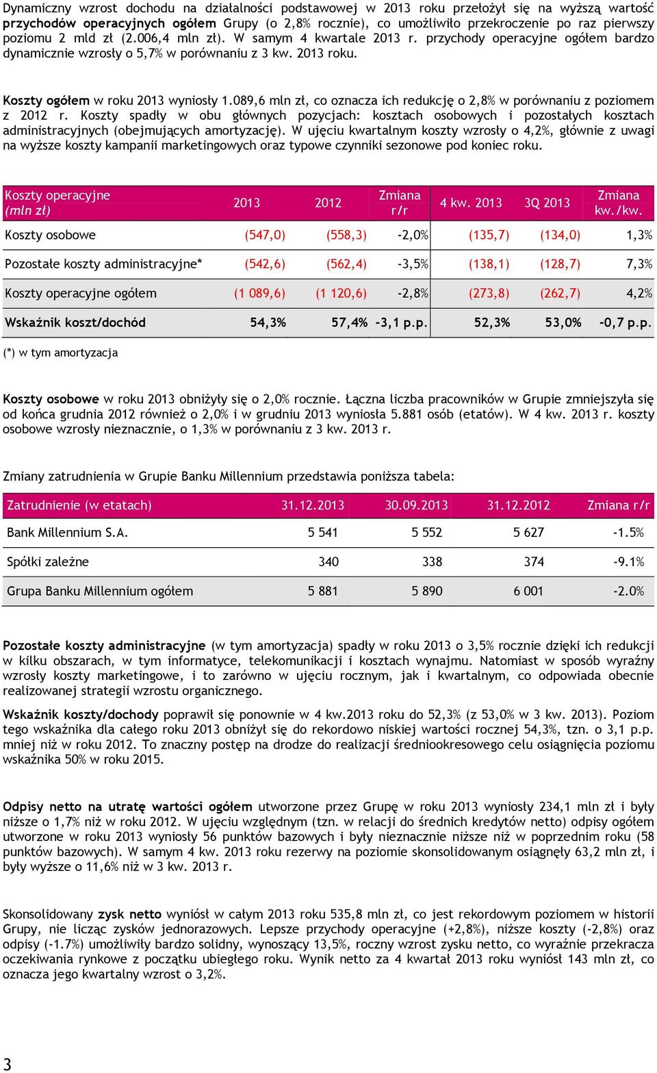 089,6 mln zł, co oznacza ich redukcję o 2,8% w porównaniu z poziomem z 2012 r.