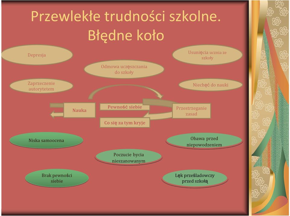 Usunięcia ucznia ze szkoły Niechęć do nauki Nauka Pewność siebie Co sięza tym kryje