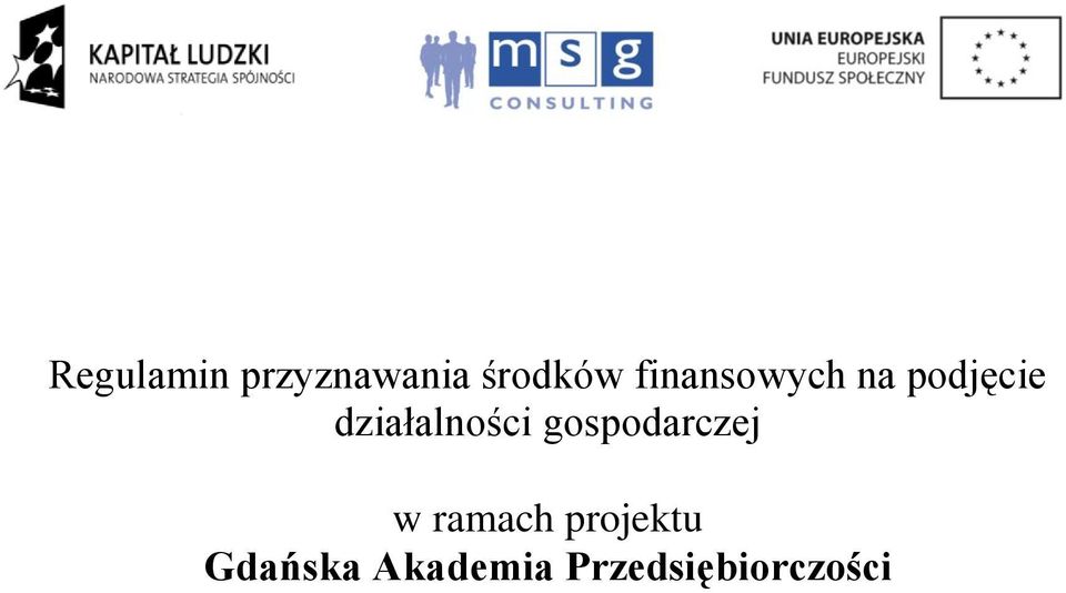 działalności gospodarczej w