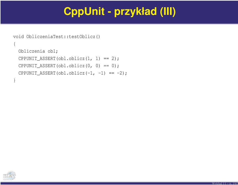 obl; CPPUNIT_ASSERT(obl.