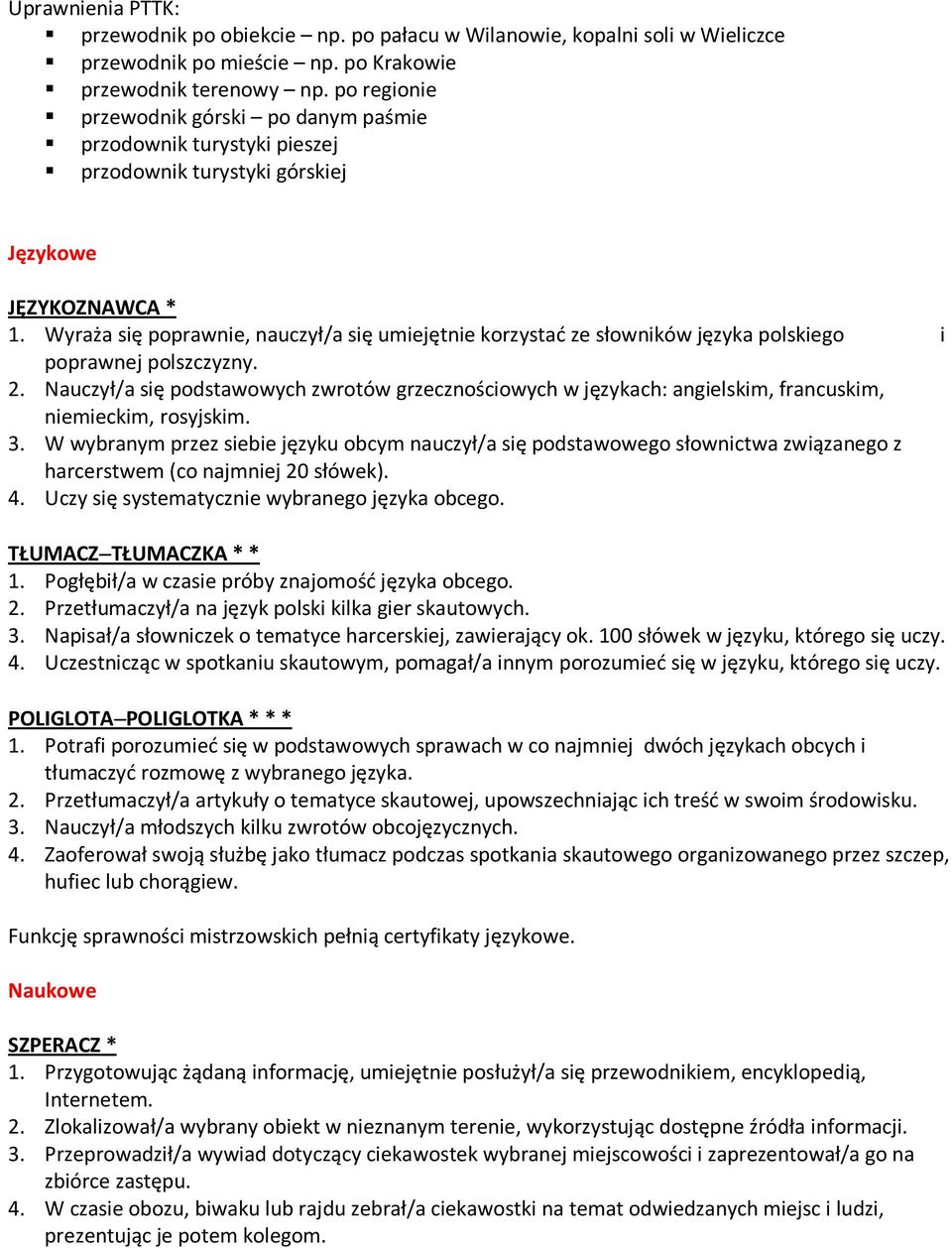 Wyraża się poprawnie, nauczył/a się umiejętnie korzystać ze słowników języka polskiego i poprawnej polszczyzny. 2.
