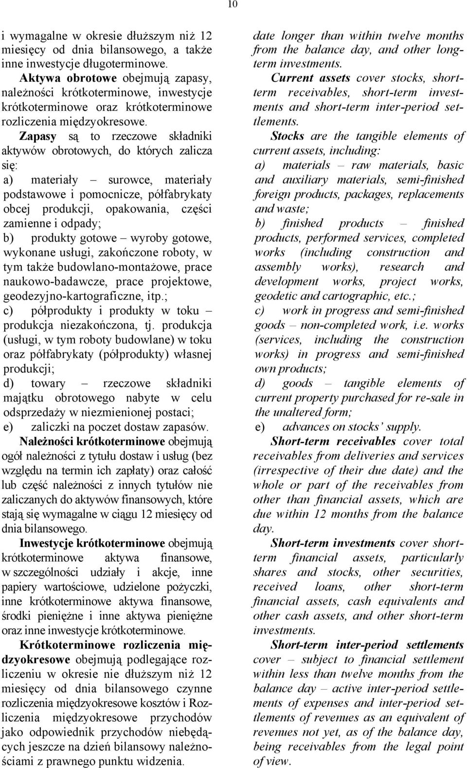 Zapasy są to rzeczowe składniki aktywów obrotowych, do których zalicza się: a) materiały surowce, materiały podstawowe i pomocnicze, półfabrykaty obcej produkcji, opakowania, części zamienne i