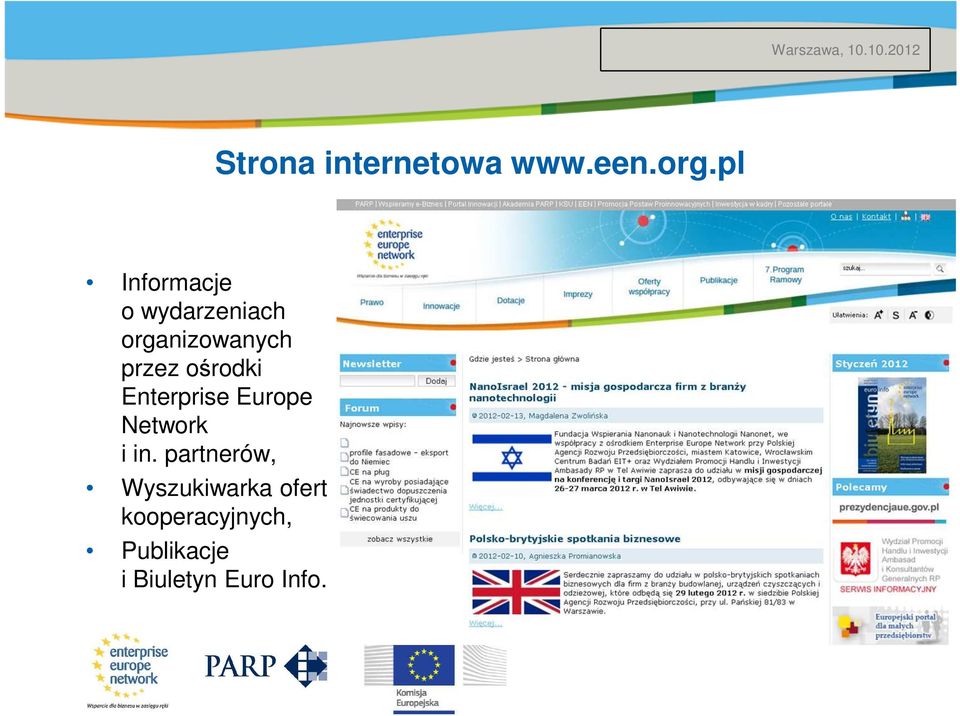 ośrodki Enterprise Europe Network i in.