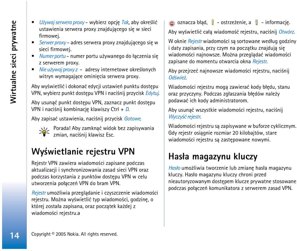 Nie u ywaj proxy z - adresy internetowe okre lonych witryn wymagaj±ce ominiêcia serwera proxy.