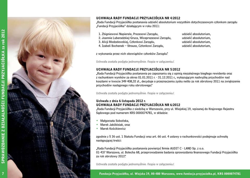 Alicji Modzelewskiej, Członkowi Zarządu, udzielić absolutorium, 4. Izabeli Bochenek Strauss, Członkowi Zarządu, udzielić absolutorium, z wykonania przez nich obowiązków członków Zarządu.