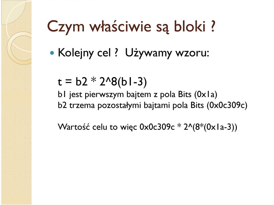 bajtem z pola Bits (0x1a) b2 trzema pozostałymi