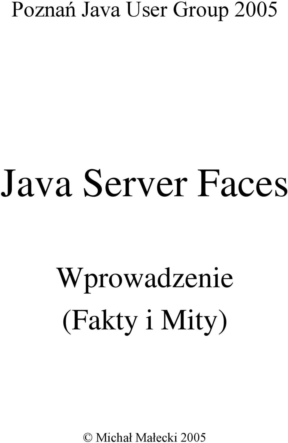 Server Faces