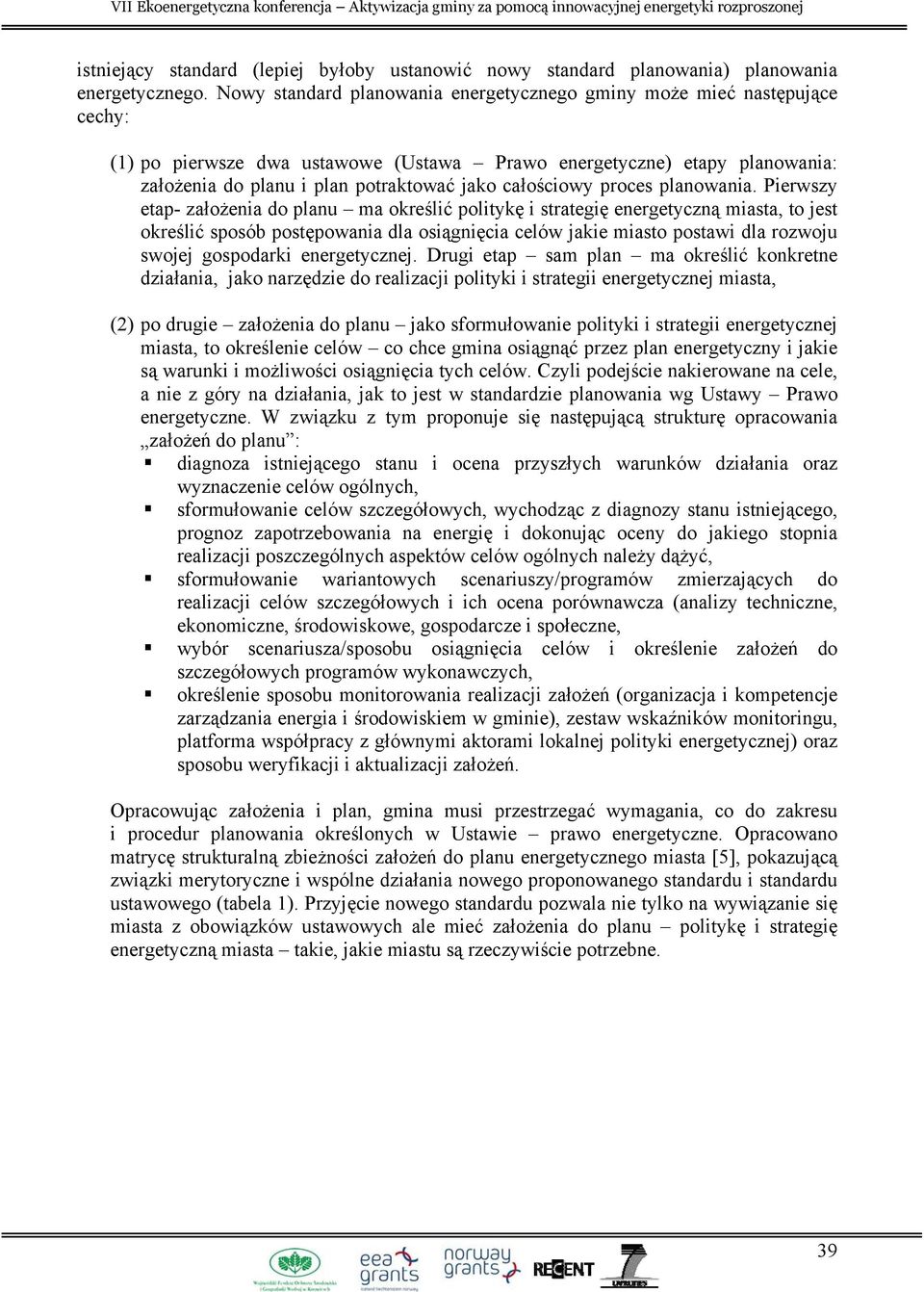 całościowy proces planowania.
