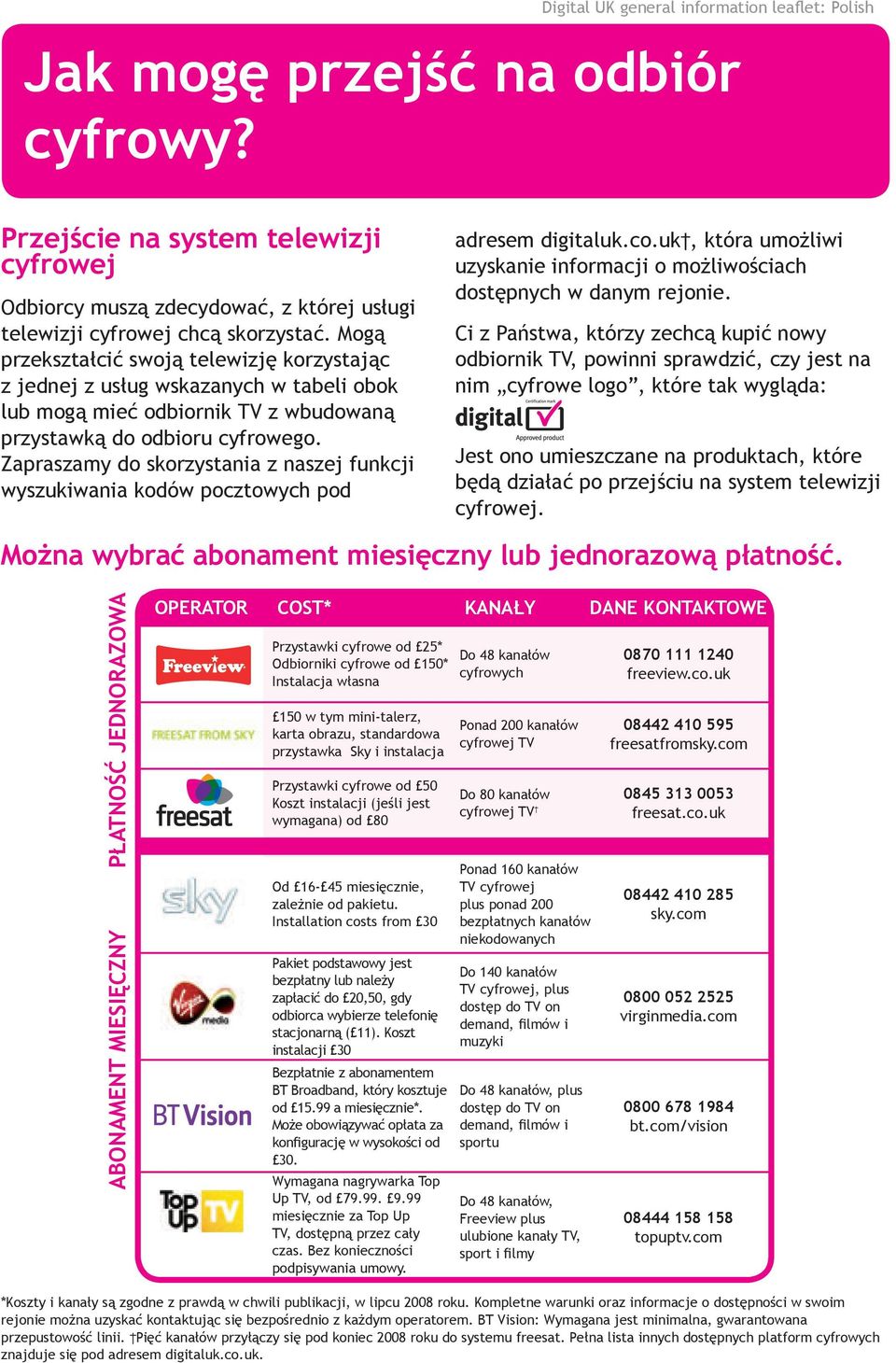 Zapraszamy do skorzystania z naszej funkcji wyszukiwania kodów pocztowych pod adresem digitaluk.co.uk, która umożliwi uzyskanie informacji o możliwościach dostępnych w danym rejonie.