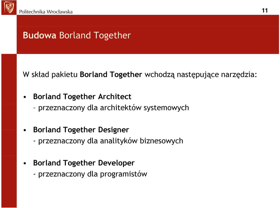 architektów systemowych Borland Together Designer - przeznaczony dla