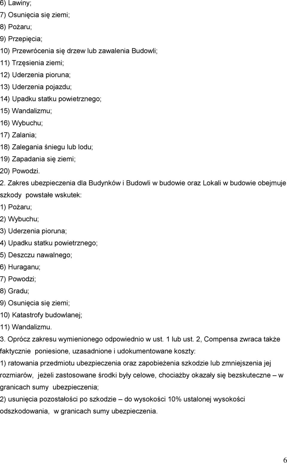 ) Powodzi. 2.