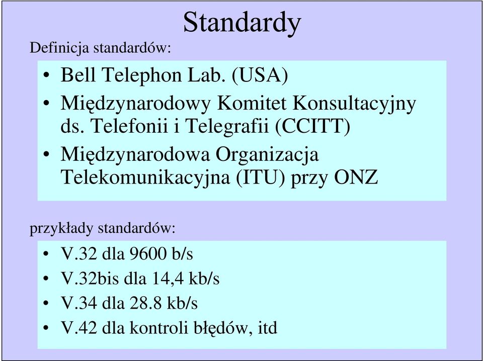 Telefonii i Telegrafii (CCITT) Mi dzynarodowa Organizacja