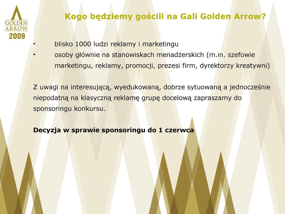 u osoby głównie na stanowiskach menadżerskich (m.in.