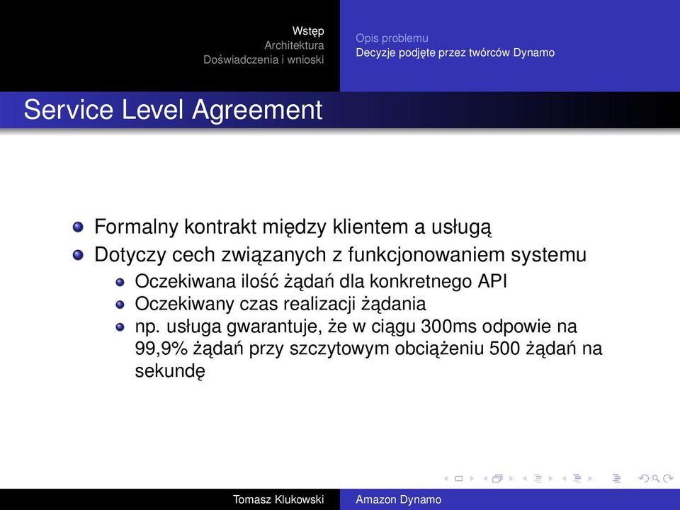 Oczekiwana ilość żadań dla konkretnego API Oczekiwany czas realizacji żadania np.