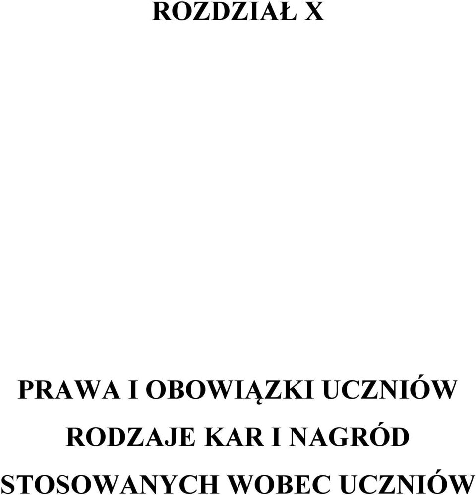 RODZAJE KAR I NAGRÓD