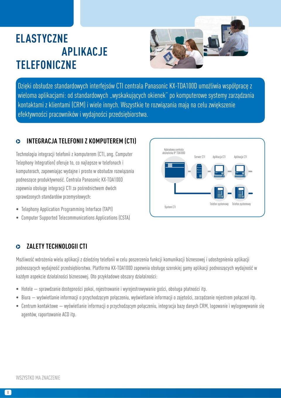 INTEGRACJA TELEFONII Z KOMPUTEREM (CTI) Technologia integracji telefonii z komputerem (CTI, ang.
