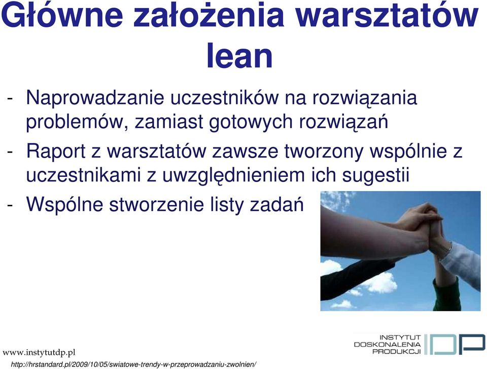 wspólnie z uczestnikami z uwzględnieniem ich sugestii - Wspólne stworzenie