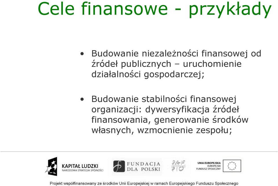 Budowanie stabilności finansowej organizacji: dywersyfikacja