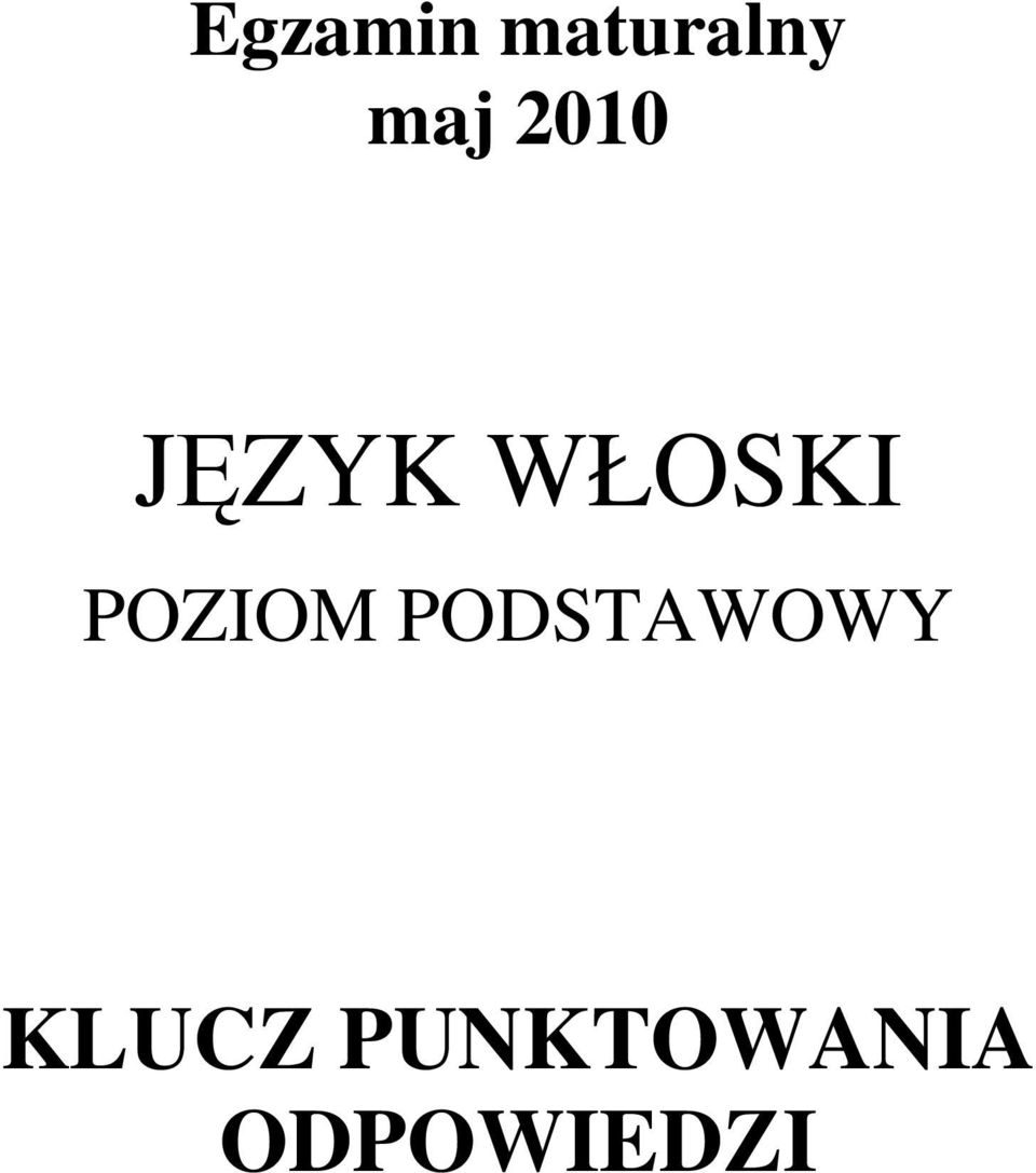 POZIOM PODSTAWOWY