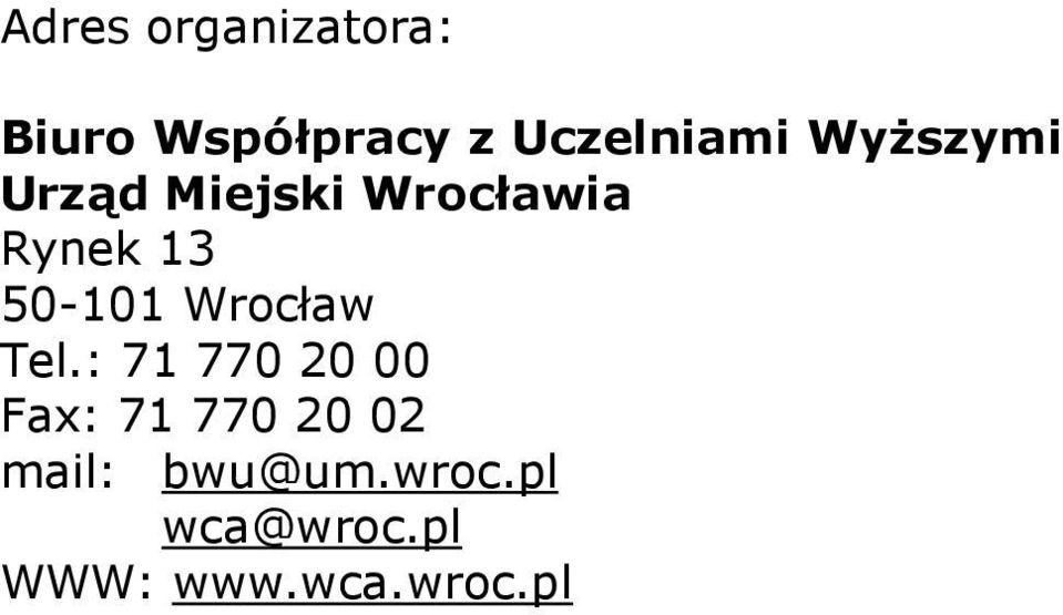 Wrocław Tel.