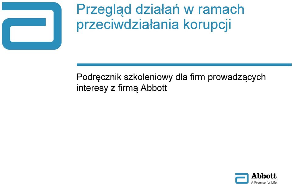 Podręcznik szkoleniowy dla