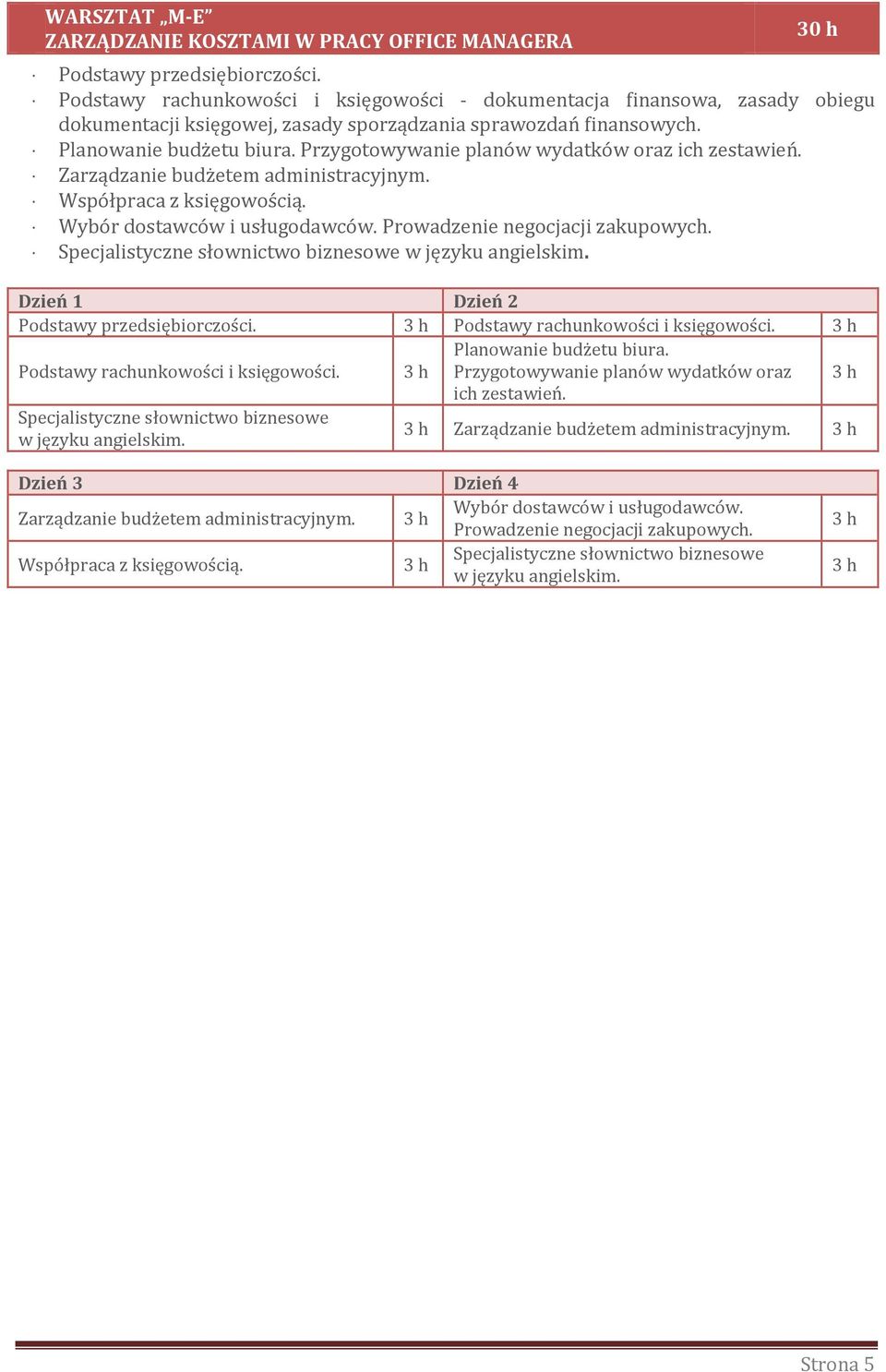 Przygotowywanie planów wydatków oraz ich zestawień. Zarządzanie budżetem administracyjnym. Współpraca z księgowością. Wybór dostawców i usługodawców. Prowadzenie negocjacji zakupowych.