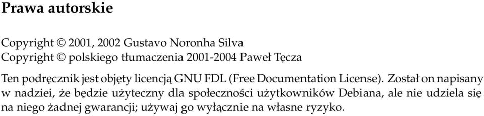 Documentation License).