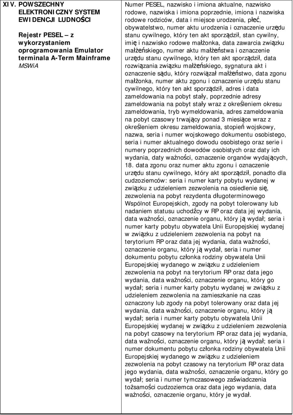 sporządził, stan cywilny, imię i nazwisko rodowe małżonka, data zawarcia związku małżeńskiego, numer aktu małżeństwa i oznaczenie urzędu stanu cywilnego, który ten akt sporządził, data rozwiązania